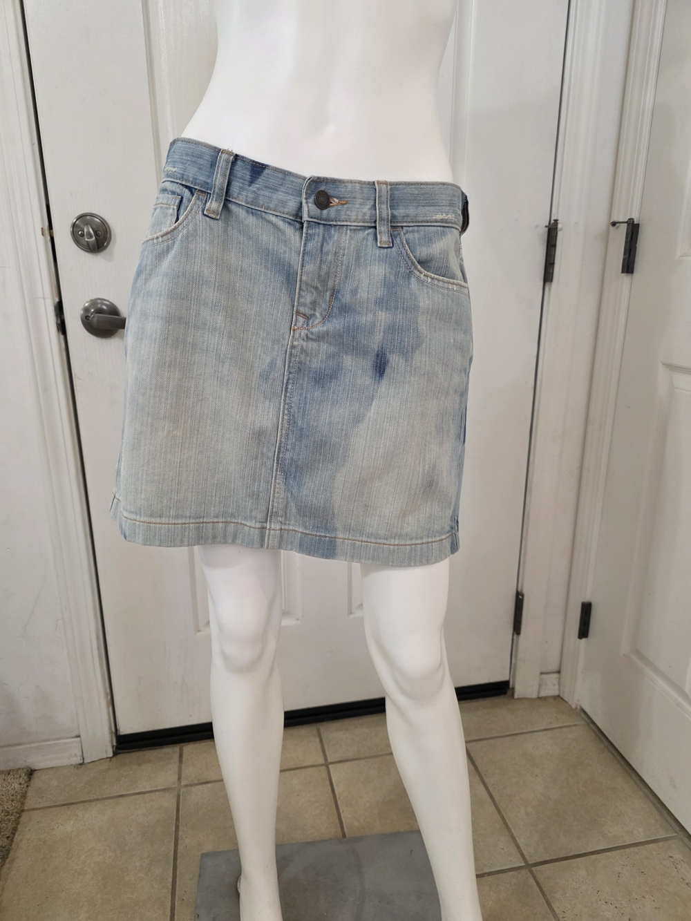 Old Navy Light Blue Denim Mini Skirt